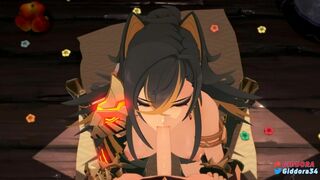 Beautiful Dehya – Blowjob