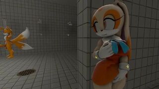 Tails And Cream Shower Sex