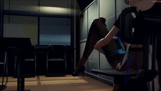 [MMDSunrise] Insects catch Haku masturbating in school