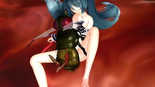 [Chibitayo] Miku’s pussy is stretched out