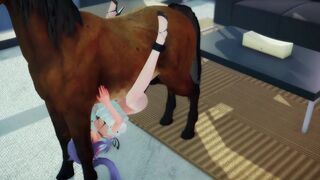 Keqing sex with insects and horse (Miaoshaquan)