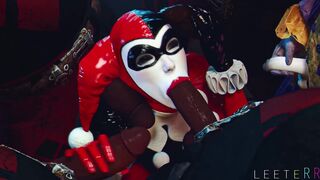 harley quinn enjoying four cocks [Blacked] [LeeteRR]