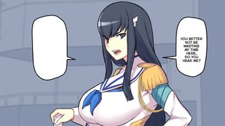 Satsuki Kiryuin gets her ass fucked (Short Comic Dub)