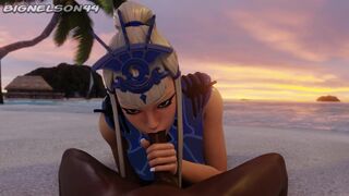 Mizuki’s beach blowjob