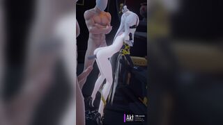 Ning and the boys doing the blindfold challenge