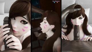 3D Waifus blacked compilation