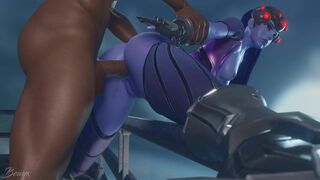 Widowmaker needed a distraction from her pent up urges (blacked) [Bewyx]