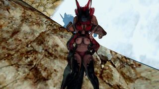 Viera taking good care of a Kitsune