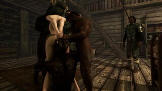 Sexy Thief Captured and Gangbanged [Skyrim]