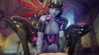[4K] Widowmaker Riding (White) [FPSBlyck]