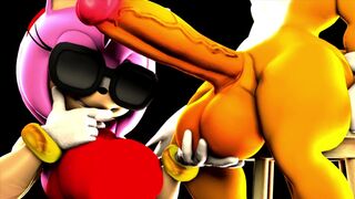 Amy Rose Grabbing Tails’ Penis [Burstingseas]