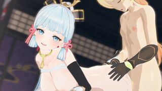 Ayaka fucked from behind by aether