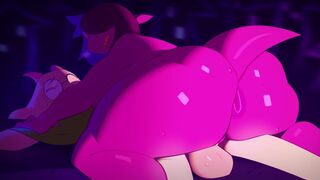 Deltarune Susie x Ralsei cowgirl sex