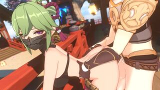 Sex with Shinobu at the Grand Shrine – Geshin Impact