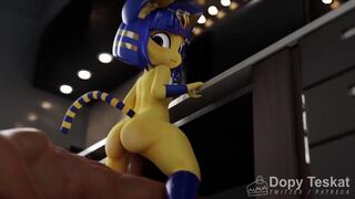 Ankha Riding a Fan – Dopy Teskat