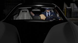 Gwen sucks and fucks in a car