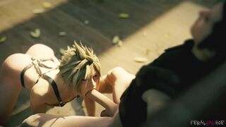 FF7: Cloud Deepthroats Zack