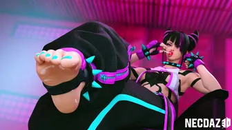 Juri foot tease (NecDaz3D)