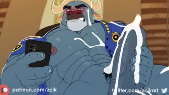 Chief Bogo Relieve himself in his office