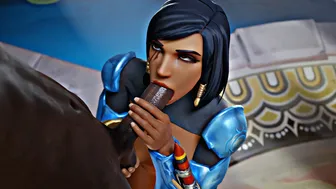 Pharah Blowjob [Blacked][Aphy3d][4K]