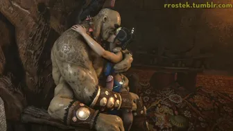 goro & kitana kissing
