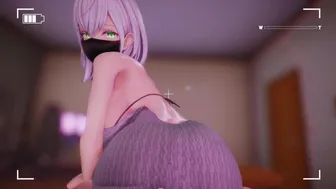 Black mask sister’s back part-time job