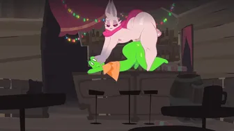 unwinding at a funny bar