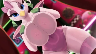 “Glamrock Chica Tits on Glass” by ThousandFoldFeathers (2022) [No Audio | Loop]