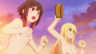 Megumin & Darkness Hotsprings [Nude Filter][damnboyshethicc]