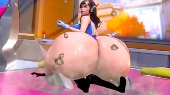 D.va crushes you with her ass