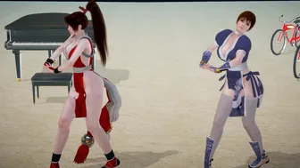 Mai Shiranui and Kasumi DOA dancing