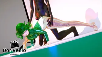 Tatsumaki giving a buttjob