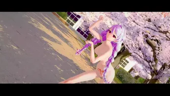 Honkai Impact Kiana Kaslana Nude Dancing Outside Hentai MMD 3D Pink Hair Red Eyes