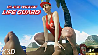 Black Widow Life Guard [White][X3D][4K]