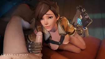 Your Dick is Under Arrest Overwatch Tracer Blowjob