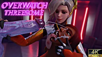 Overwatch Threesome With Widow Pharah And Mercy [NeonSin][4K]