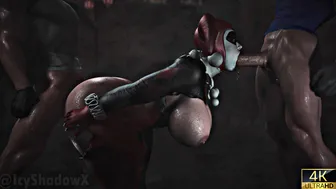 Harley Quinn Spitroast [White][Icyshadow][4K]