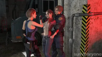 #8 Resident Evil – Claire & Jill belly punching