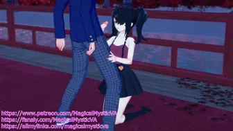 Fun with your needy streamer gf in public~!