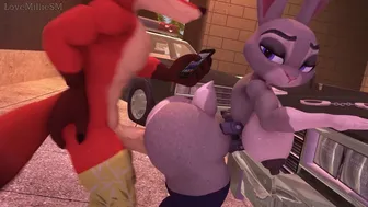 Judy and Nick on a date make a date at the police officer with Sound – [Lovemilliesm]