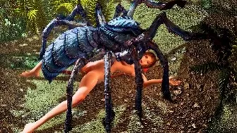 Aerith and arachnid – oviposition