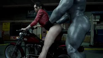 Claire Redfield  And Mr. X [Midnightsfm]