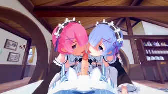 Felix Threesome With Rem And Ram
