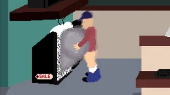 [4K]Ring Girl In A Electronics Store