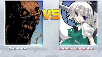 Zombies Vs Youmu Konpaku
