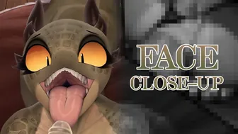 “Lifts-Her-Tail Fellatio Animation (Face Close-Up)” by ThousandFoldFeathers (2023)