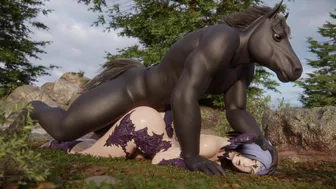 [4K] Au Ra Fucked By Horseguy [Rekin3D]