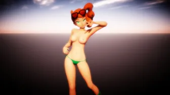 MMD R18 Pokémon – Sonia Topless Sexy Walk