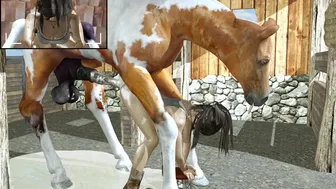 Lara with horse 2 loops