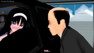 Akiha Tohno In The Car 2 [Blendy][ENG]